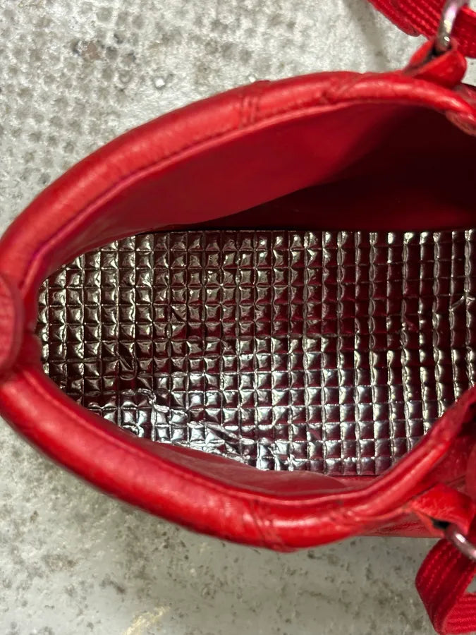 Balenciaga Arena Red High Leather Sneakers HKAYmsI 9