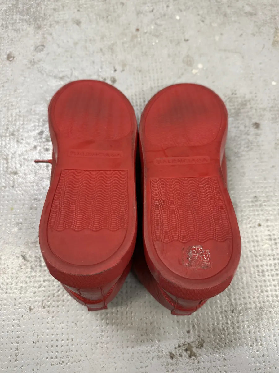 Balenciaga Arena Red High Leather Sneakers ROfFIIE 7