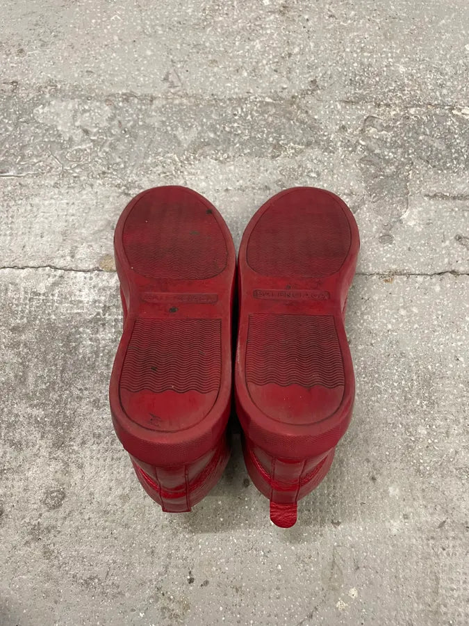 Balenciaga Arena Red Leather High Shoes (41.5eu/us8) 7