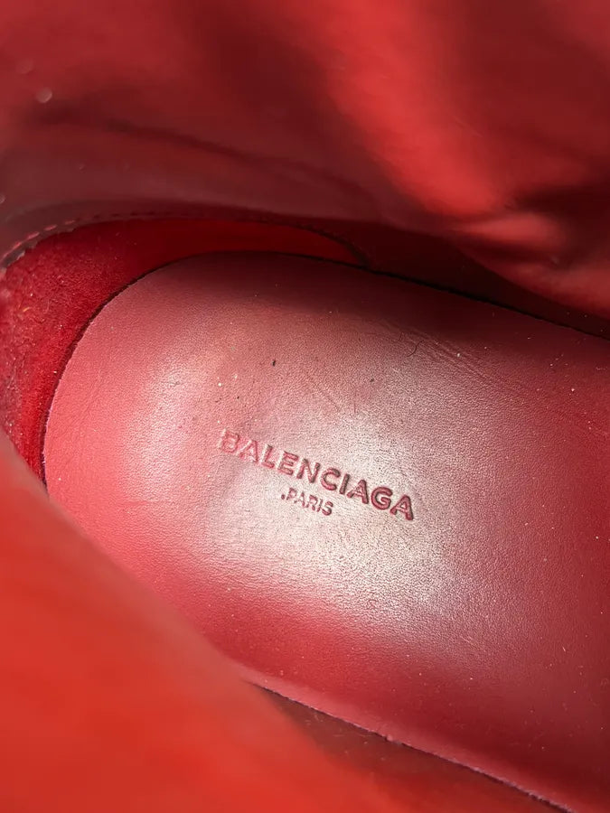 Balenciaga Arena Red Leather High Sneakers kJzYXhZ 6