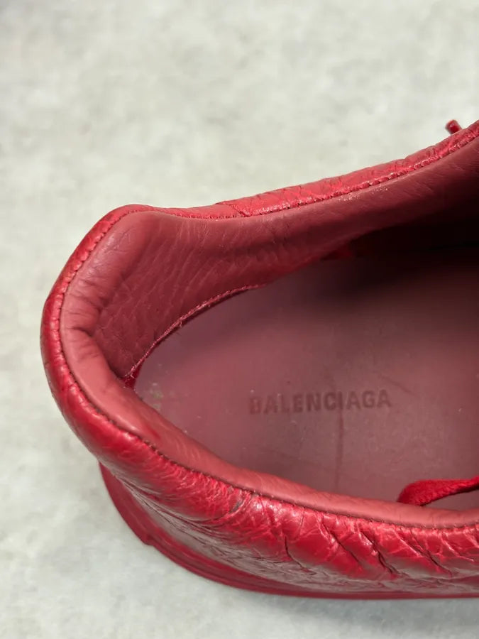 Balenciaga Arena Red Leather Low Sneakers YUhYagY 5