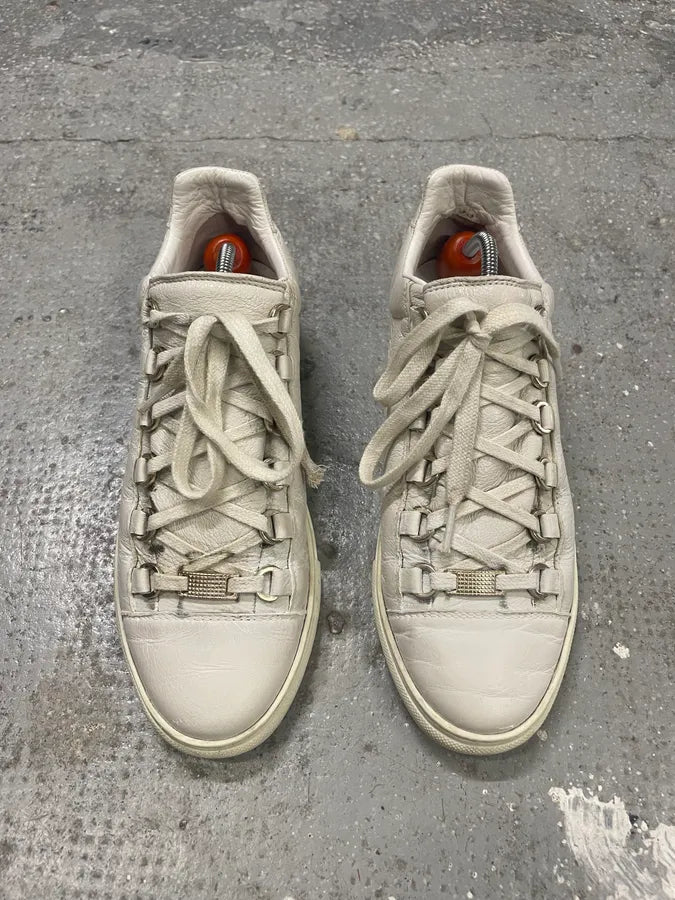 Balenciaga Arena White Leather Shoes (40.5eu/us7.5) 1