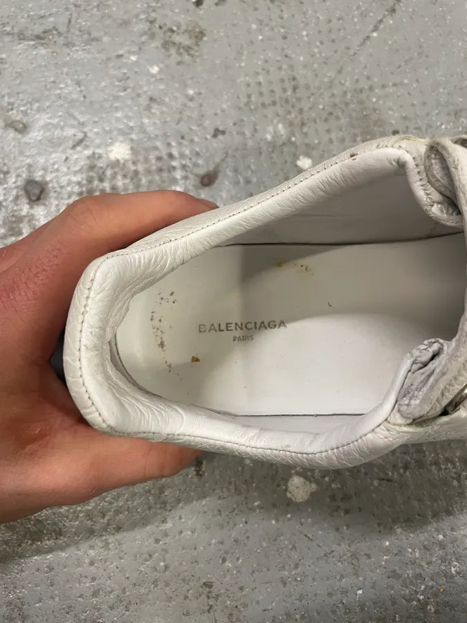Balenciaga Arena White Leather Shoes (40.5eu/us7.5) 9
