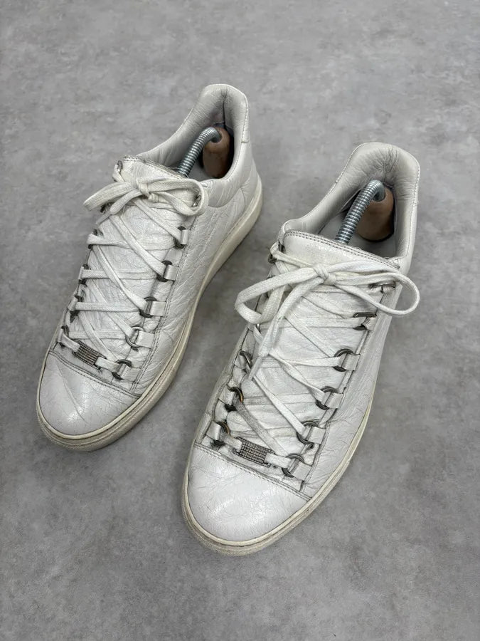 Balenciaga Arena White Leather Sneakers FRqIrEo 2
