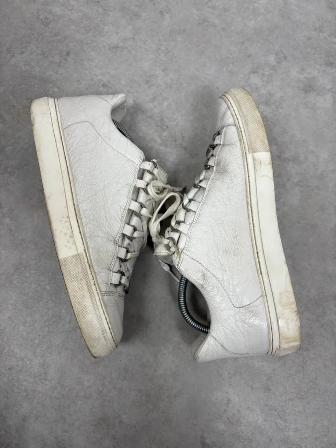 Balenciaga Arena White Leather Sneakers FRqIrEo 5
