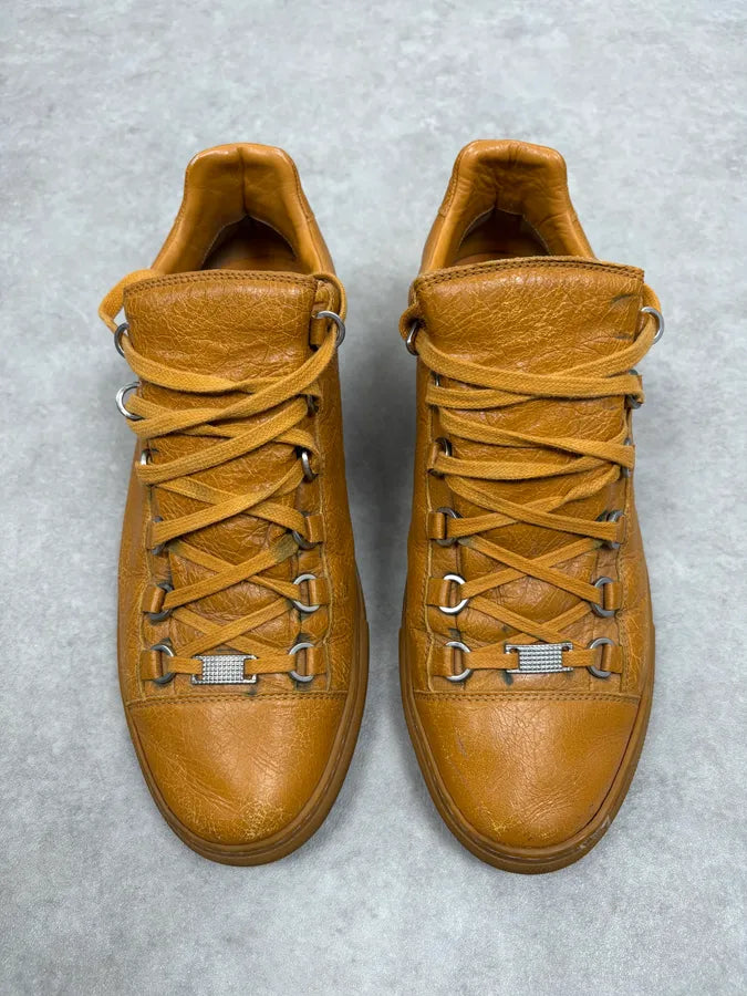 Balenciaga Arena Yellow Leather Sneakers fPLABJa 1