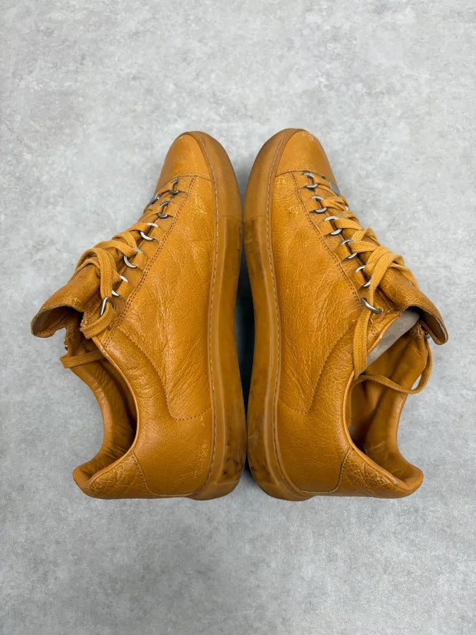 Balenciaga Arena Yellow Leather Sneakers fPLABJa 5