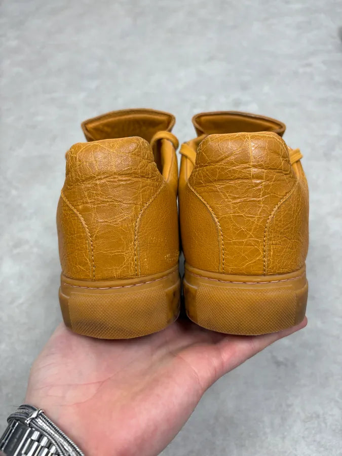 Balenciaga Arena Yellow Leather Sneakers fPLABJa 6