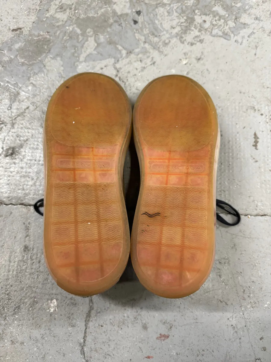 Balenciaga Beige Cracked Suede Leather Shoes (43eu/us9.5) 9