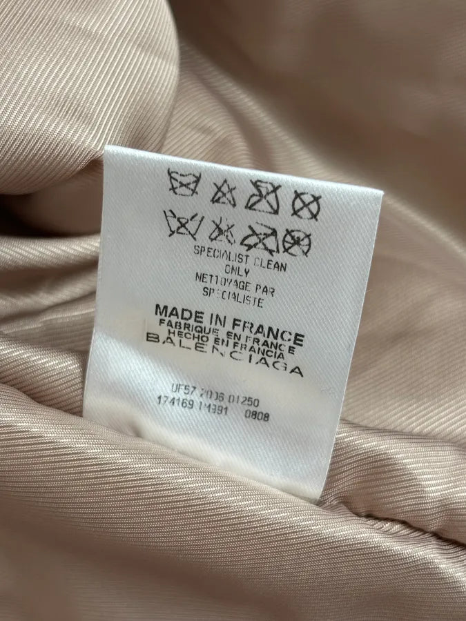 AW2006 Balenciaga Beige Premium Leather Jacket wKYIPXp 10
