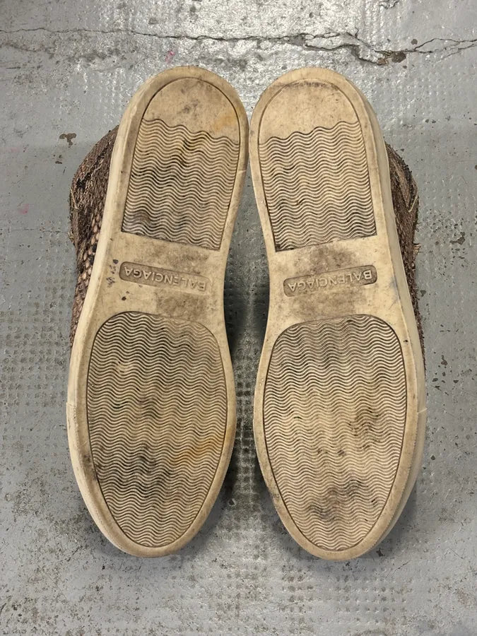 Balenciaga Arena Beige Python Leather High Sneakers CIkwQJn 12