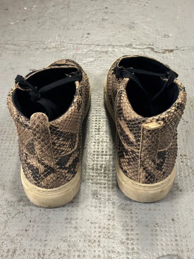 Balenciaga Arena Beige Python Leather High Sneakers CIkwQJn 11