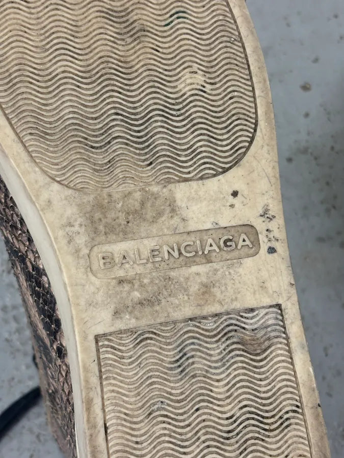 Balenciaga Arena Beige Python Leather High Sneakers CIkwQJn 13