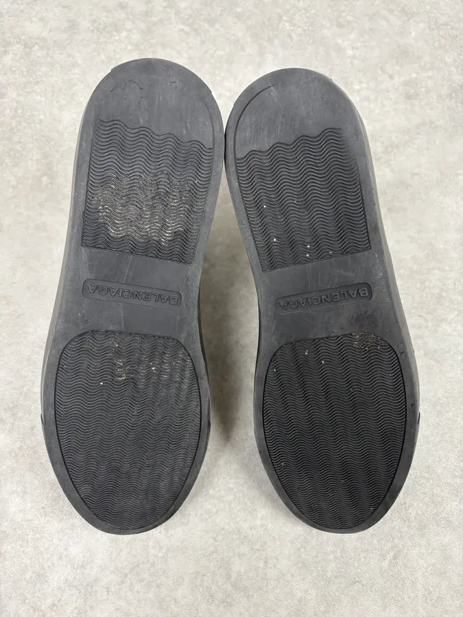 Balenciaga Black Abstract White Painted High Sneakers HvgAAdC 6