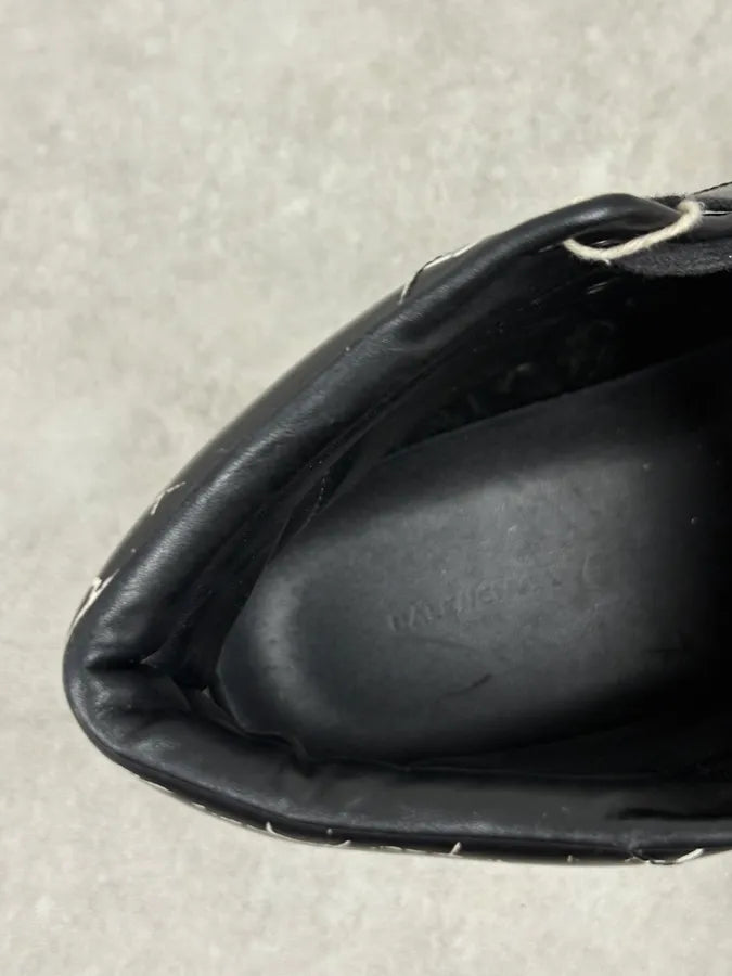 Balenciaga Black Abstract White Painted High Sneakers HvgAAdC 7