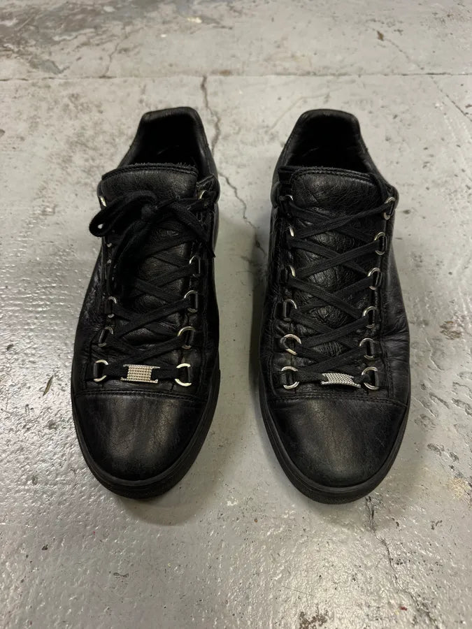 Balenciaga Arena Black Low Leather Sneakers zGSSNpb 5