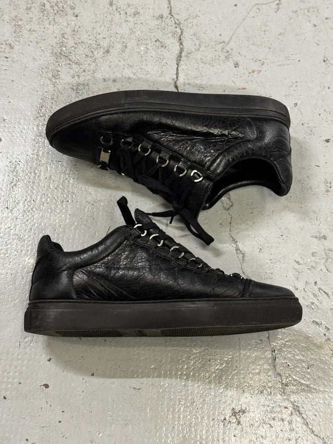 Balenciaga Arena Black Low Leather Sneakers zGSSNpb 3
