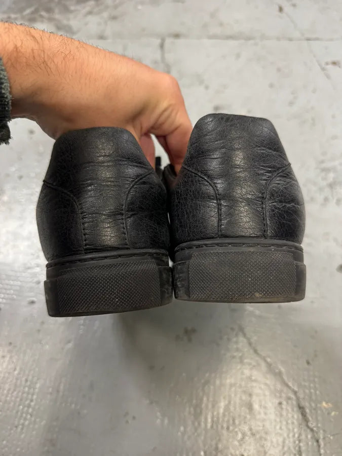 Balenciaga Arena Black Low Leather Sneakers zGSSNpb 7