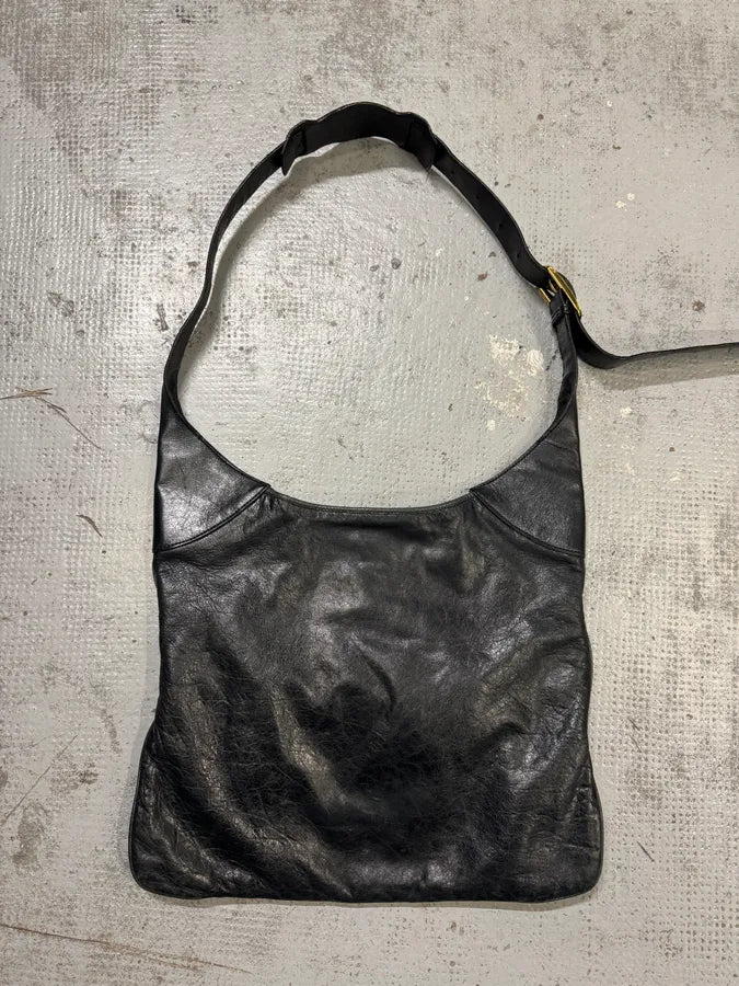 Balenciaga Black City Dark Green Leather Hobo Gold Hardware Bag tbKbfpz 3