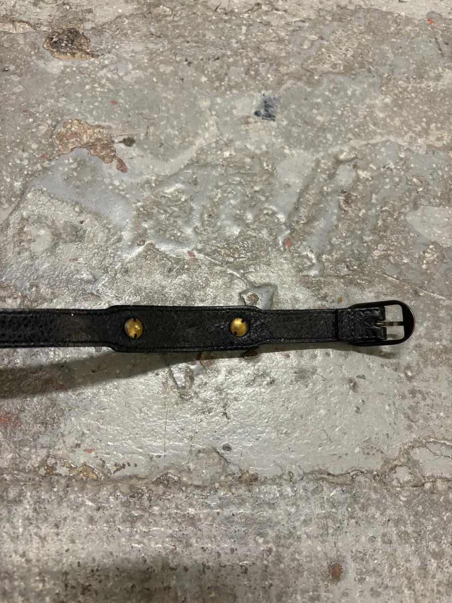 Balenciaga Black City Studded Leather Bracelet (OS) DIpYbIe 6