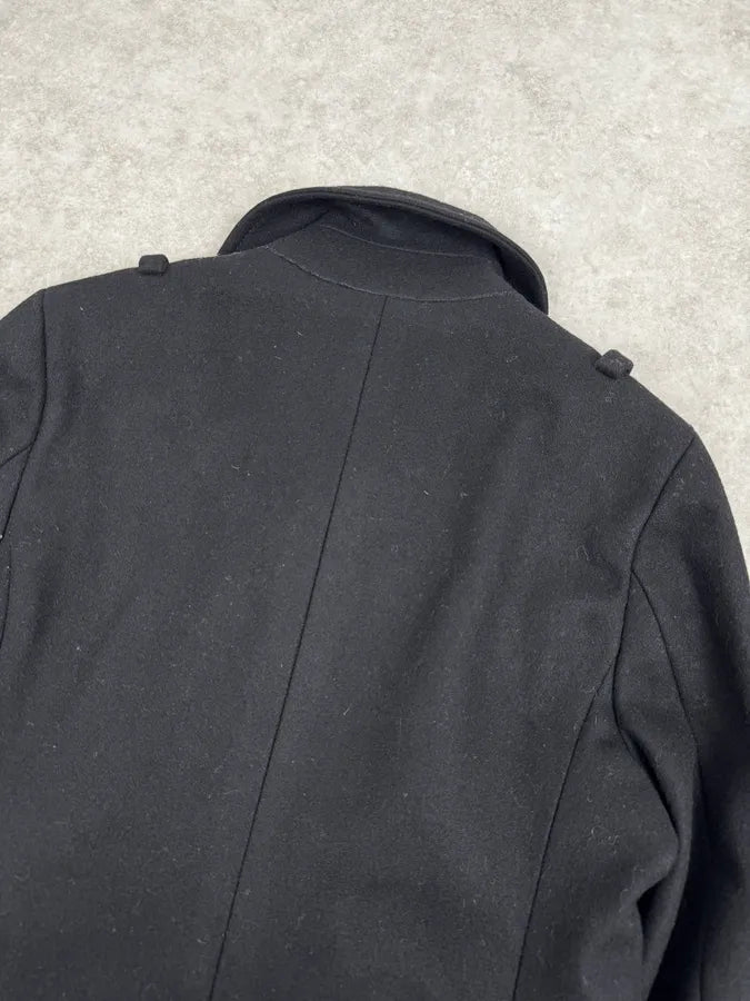 AW2007 Balenciaga Black Classy Officer Jacket By Nicolas Ghesquière LoaafHn 6