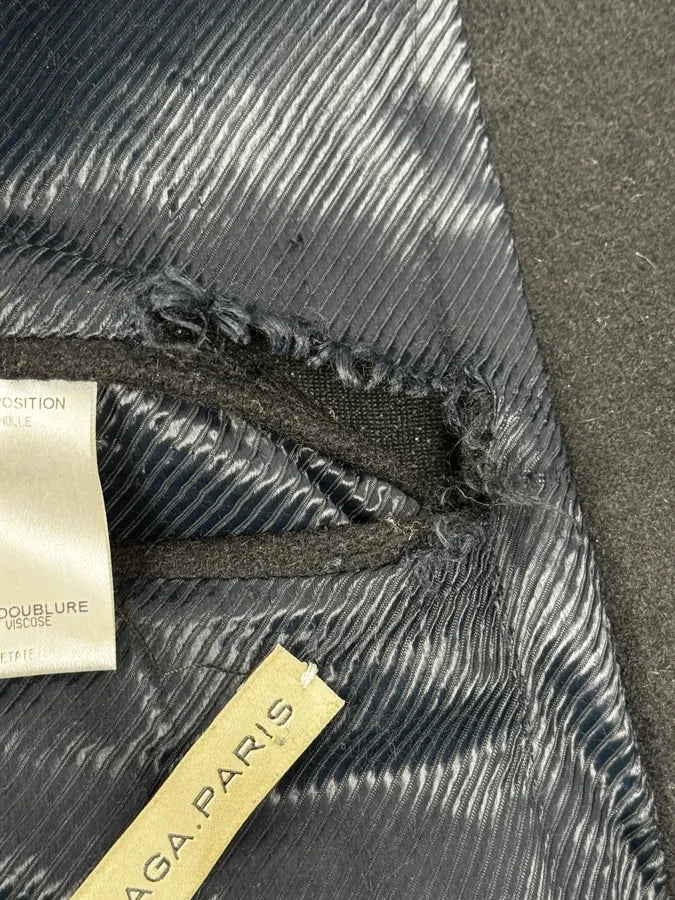 AW2007 Balenciaga Black Classy Officer Jacket By Nicolas Ghesquière LoaafHn 9