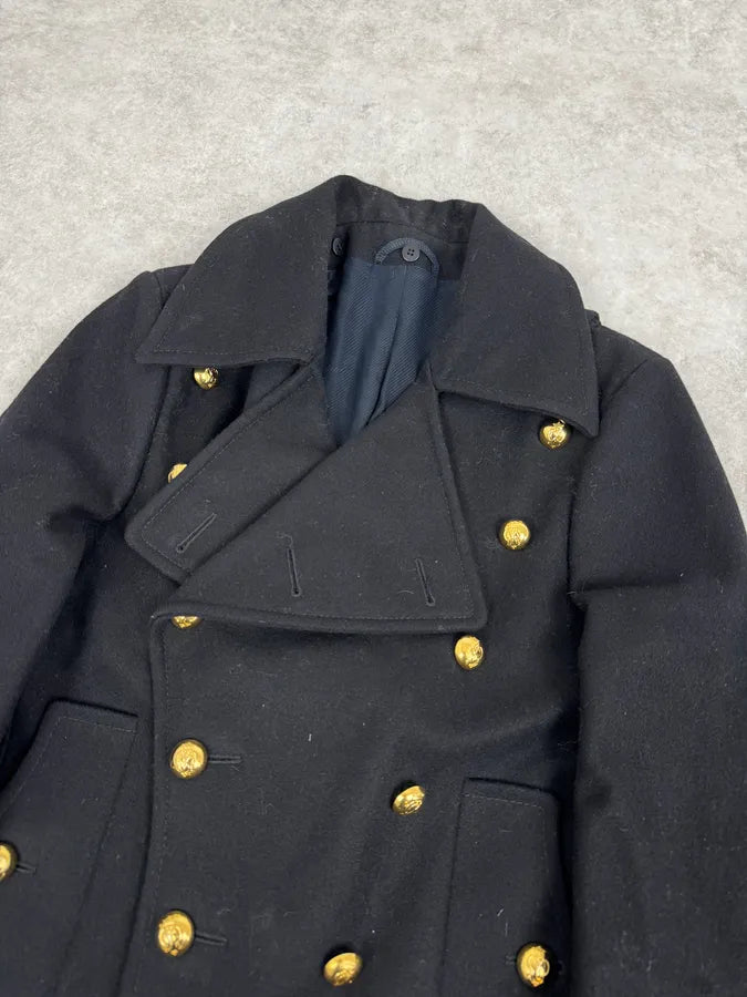 AW2007 Balenciaga Black Classy Officer Jacket By Nicolas Ghesquière LoaafHn 4