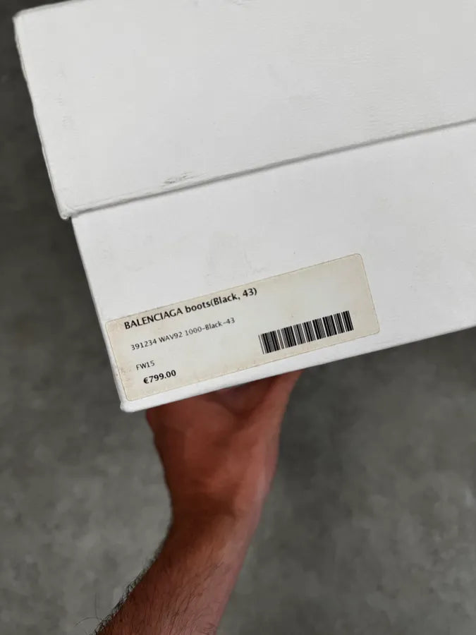 2010s Balenciaga Black High Combat Leather Boots NsdAaxO 11