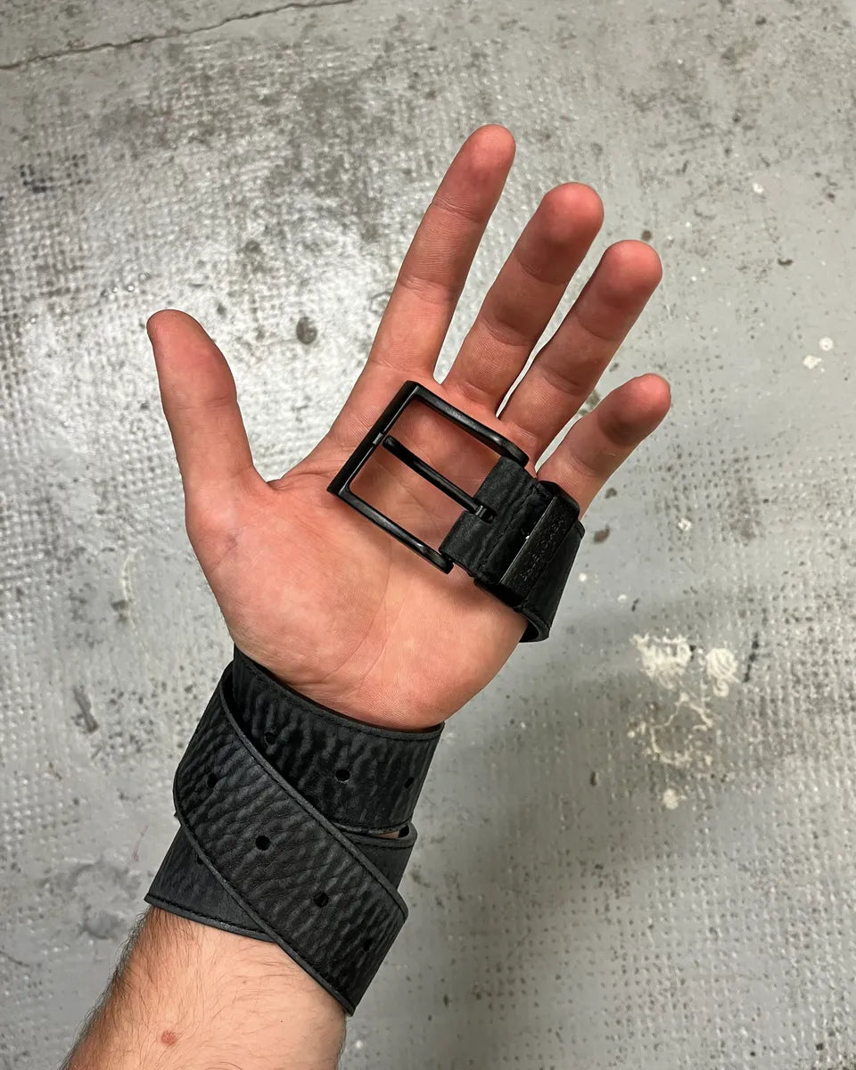 Balenciaga Black Leather Belt vxDCKXV 1