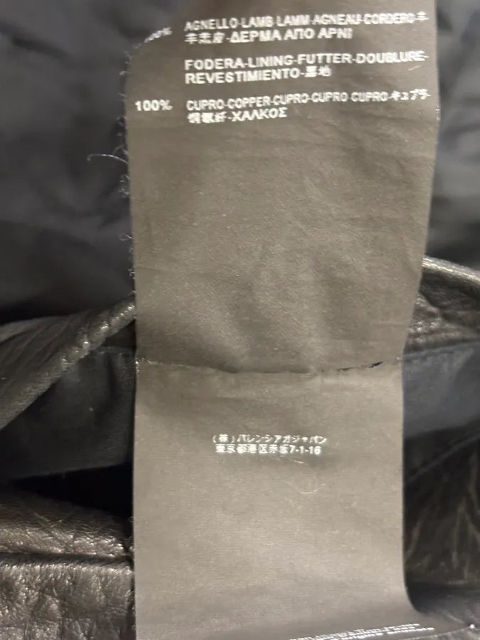 AW2014 Balenciaga Black Leather Perfecto Jacket iMNVJlz 9