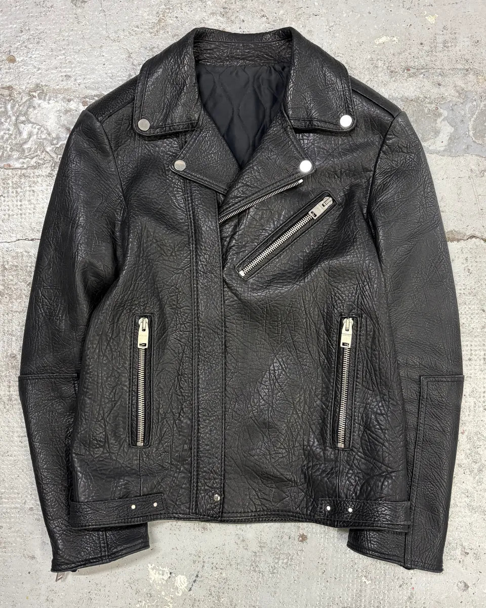 AW2014 Balenciaga Black Leather Perfecto Jacket iMNVJlz 0