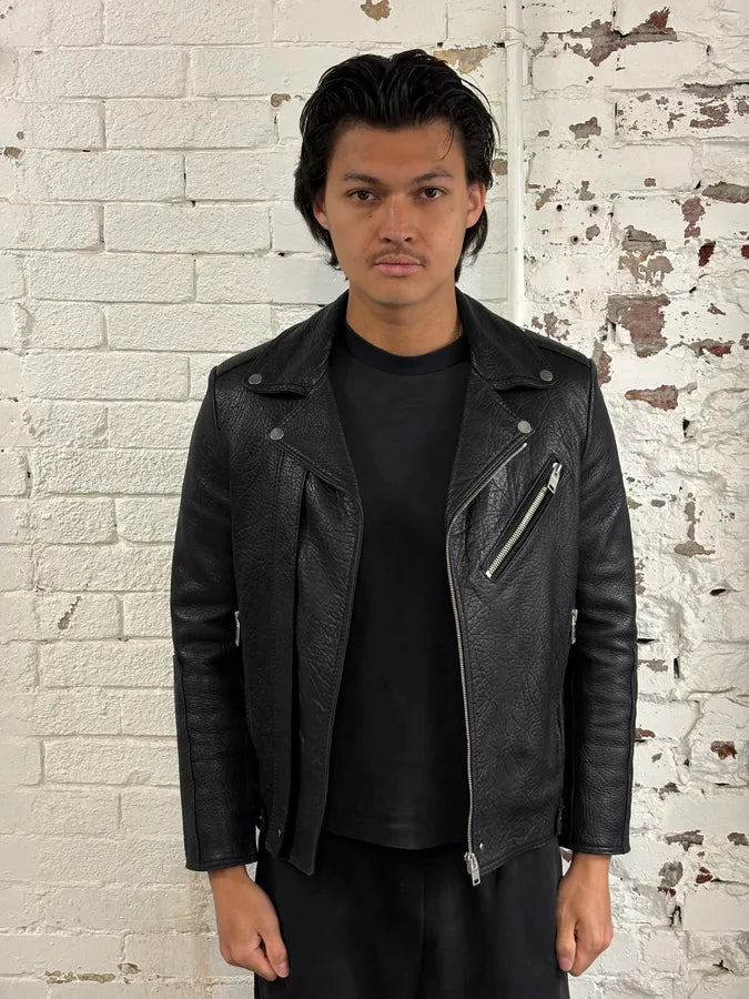 AW2014 Balenciaga Black Leather Perfecto Jacket iMNVJlz 1