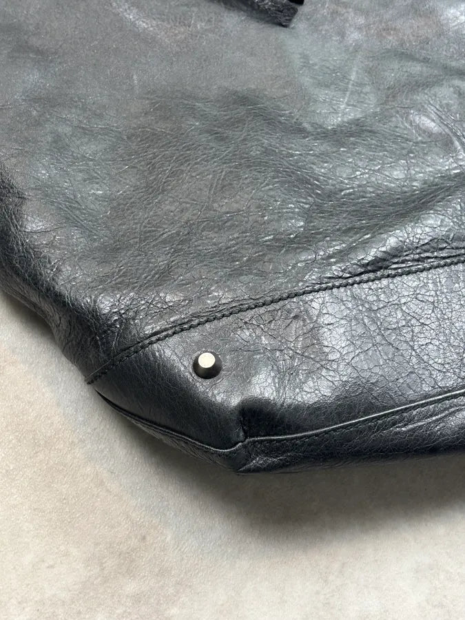 2010s Balenciaga Black Leather City Crossbody Bag CBRkFJW 6