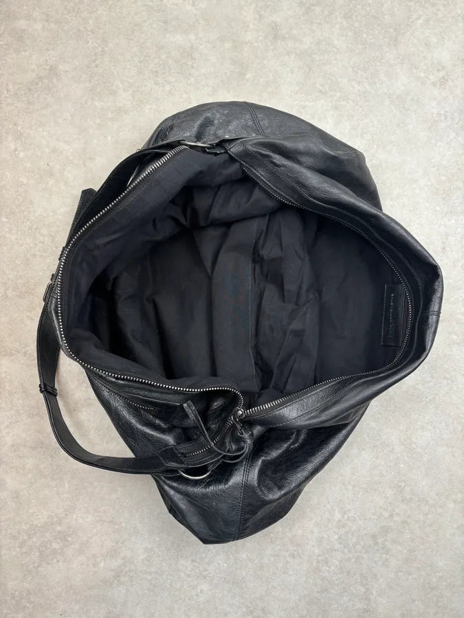 2010s Balenciaga Black Leather City Crossbody Bag CBRkFJW 14