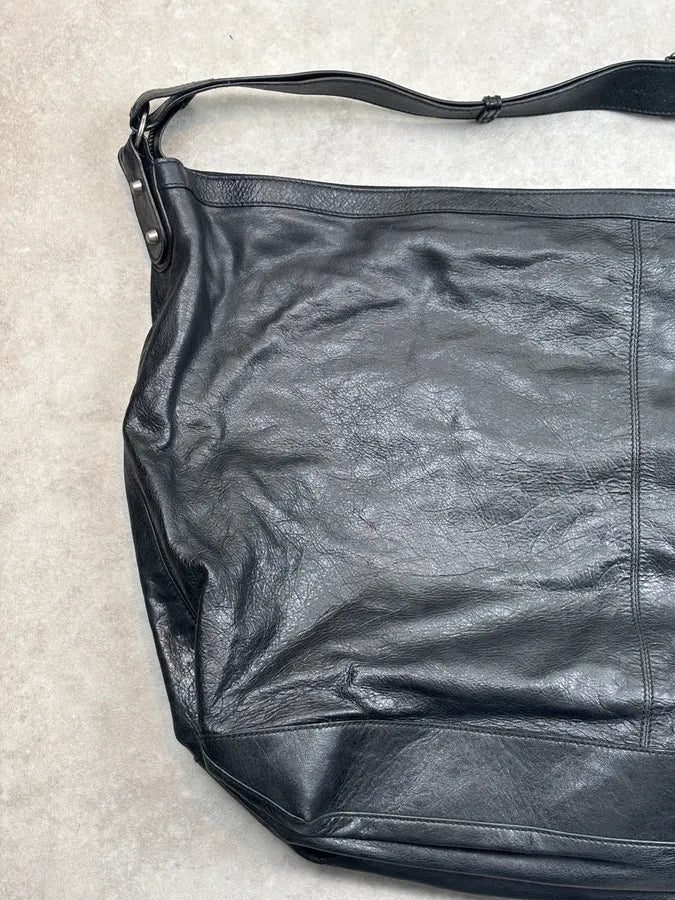 2010s Balenciaga Black Leather City Crossbody Bag CBRkFJW 9