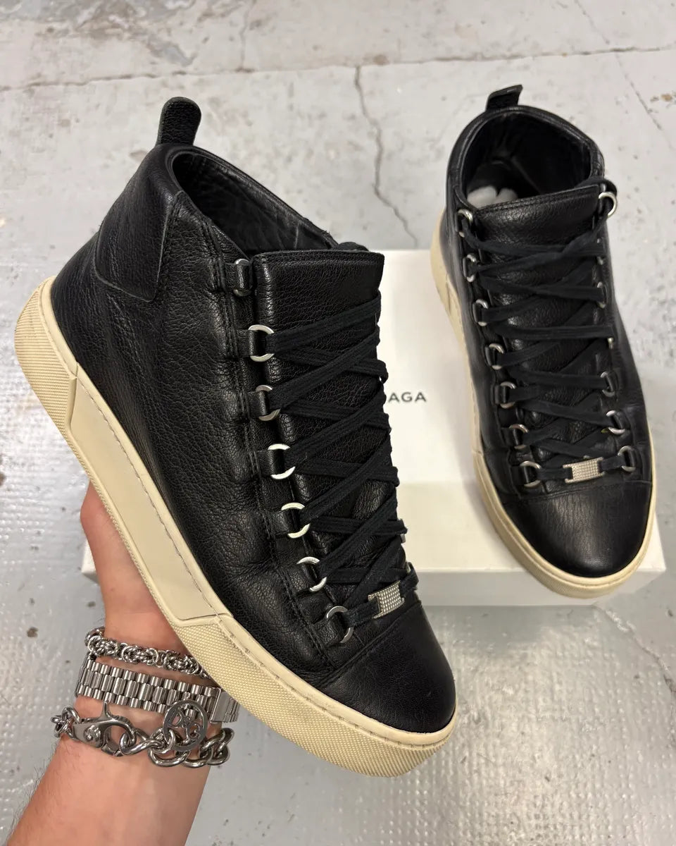 Balenciaga Black Leather High Sneakers MjigfpM 0