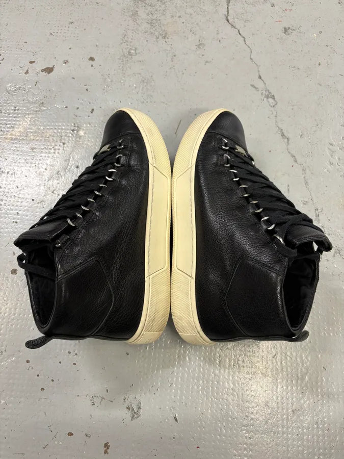 Balenciaga Black Leather High Sneakers MjigfpM 5