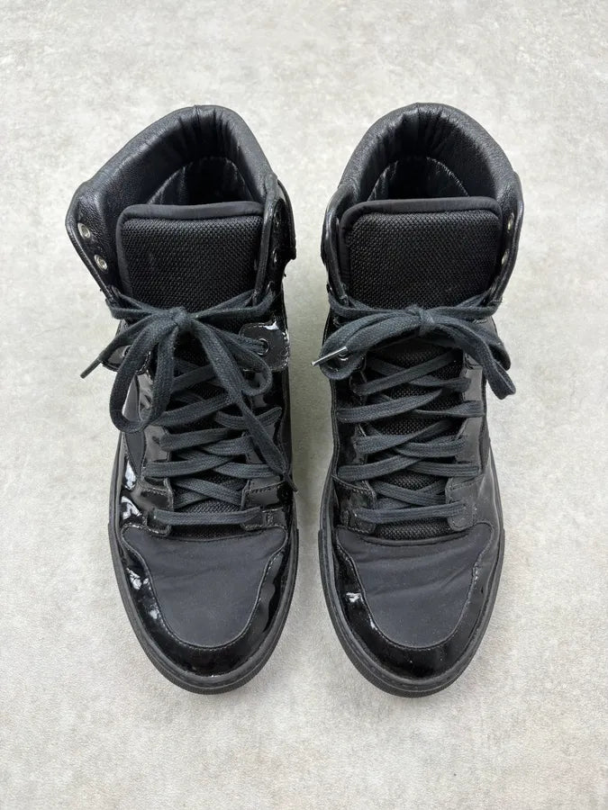 Balenciaga Black Leather High Sneakers fwXnpNo 1