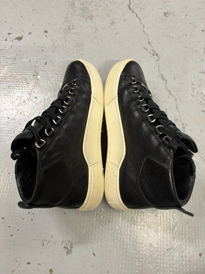 Balenciaga Black Leather High Sneakers MjigfpM 4