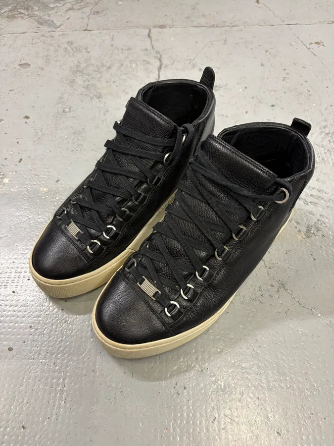Balenciaga Black Leather High Sneakers MjigfpM 2