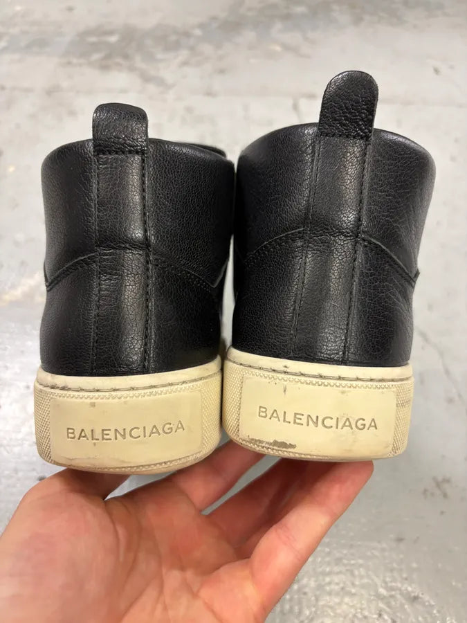 Balenciaga Black Leather High Sneakers MjigfpM 6