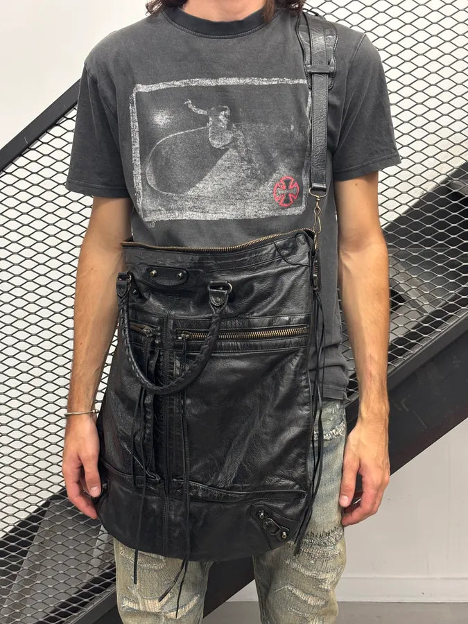 Balenciaga Black Leather Multi-Pocket Handle Bag frnItJh 1