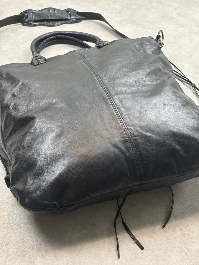 Balenciaga Black Leather Multi-Pocket Handle Bag frnItJh 16