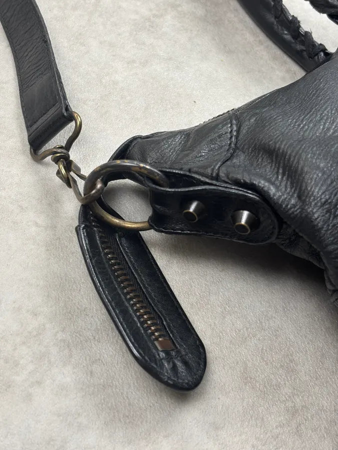 Balenciaga Black Leather Multi-Pocket Handle Bag frnItJh 17