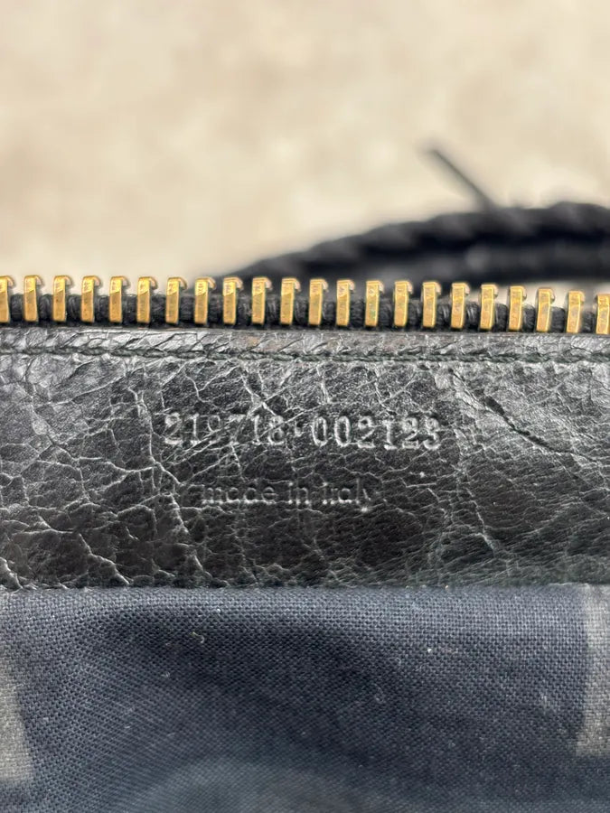 Balenciaga Black Leather Multi-Pocket Handle Bag frnItJh 21