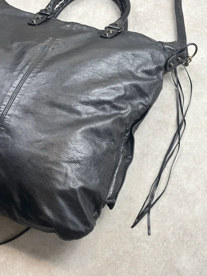 Balenciaga Black Leather Multi-Pocket Handle Bag frnItJh 14