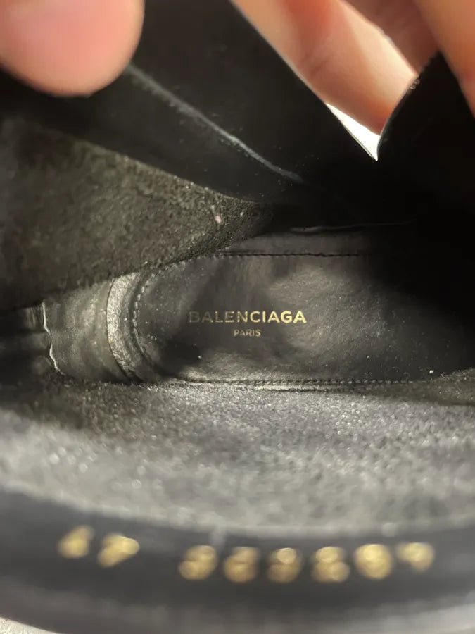 Balenciaga Black Leather Premium Boots (41eu/us8) 9