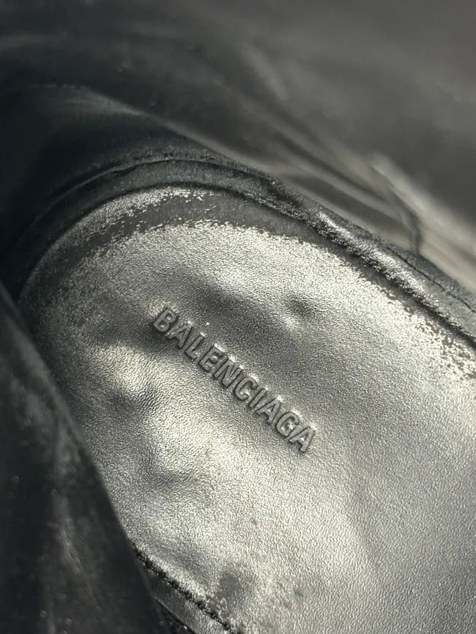 Balenciaga Black Lizard Textured Chelsea Boots NiOpBcT 17