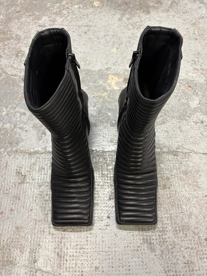 Balenciaga Black Motorcycle Biker Boots RDMTqBC 1