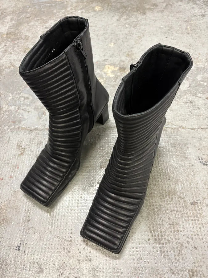 Balenciaga Black Motorcycle Biker Boots RDMTqBC 2